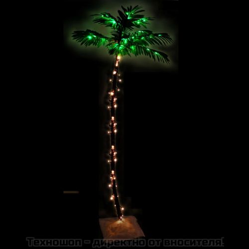 LED палмово дърво топло бяло 96 светодиода 180 см