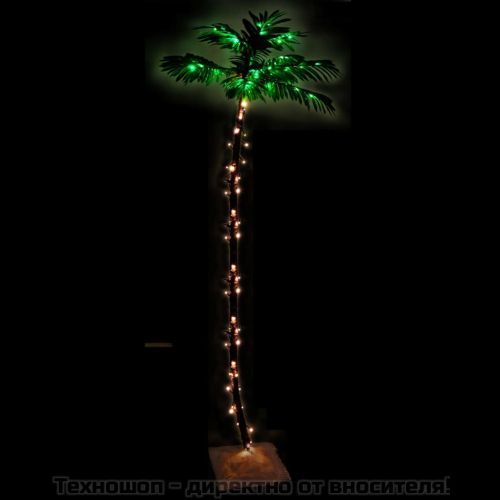 LED палмово дърво топло бяло 192 светодиода 300 см