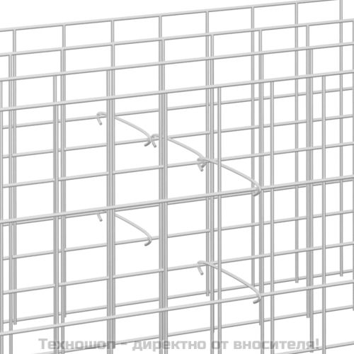 Куки за габиони, 100 бр, поцинкована стомана, 15 см