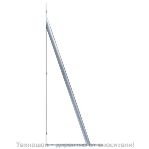 Поддържащи скоби за ограда, 3 бр, поцинкована стомана