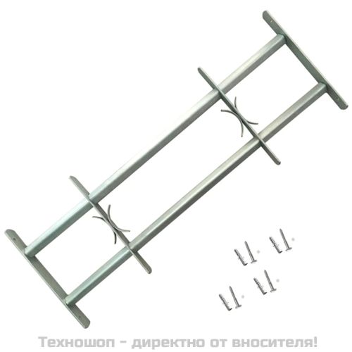 Регулируеми решетки за прозорци, 2 бр, 700-1050 мм
