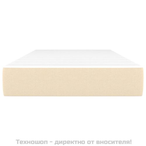 Матрак за легло с покет пружини средна твърдост кремав 100x200x20 см плат