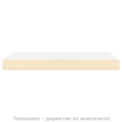 Матрак за легло с покет пружини средна твърдост кремав 100x200x20 см плат