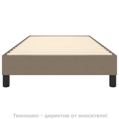 Рамка за легло с пружини, таупе, 100x200 см, плат