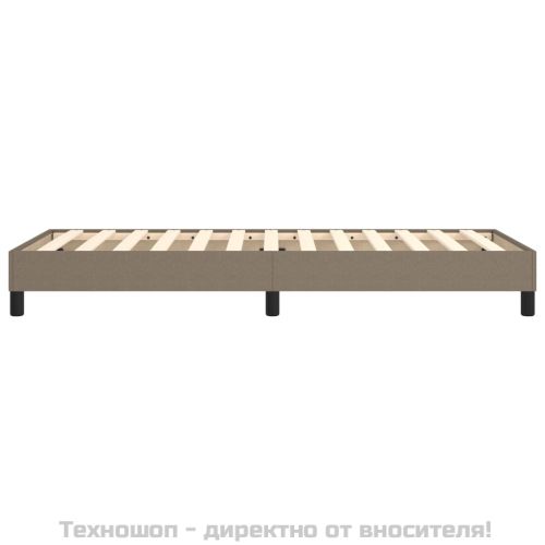 Рамка за легло с пружини, таупе, 100x200 см, плат