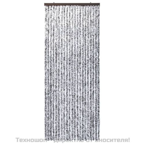 Завеса против насекоми, кафяво и бежово, 90x220 см, шенил