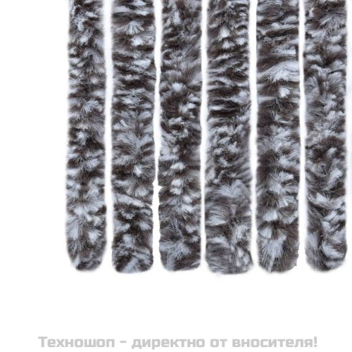 Завеса против насекоми, кафяво и бежово, 90x220 см, шенил