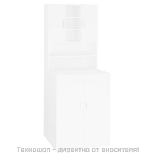 Шкаф за пералня, бял