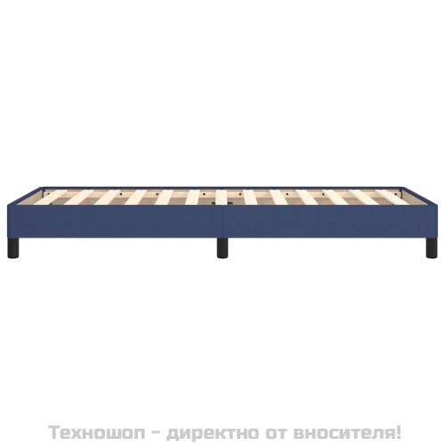 Рамка за легло без матрак, Синьо, 100x200 см, плат