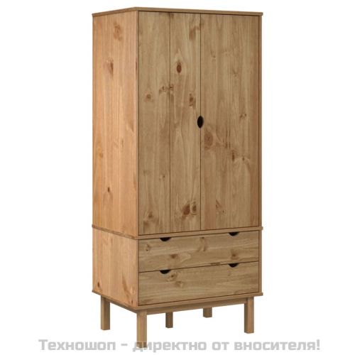 Гардероб OTTA, 76,5x53x172 см, борово дърво масив