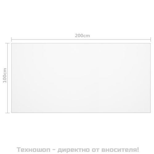 Протектор за маса, прозрачен, 200x100 см, 1,6 мм, PVC