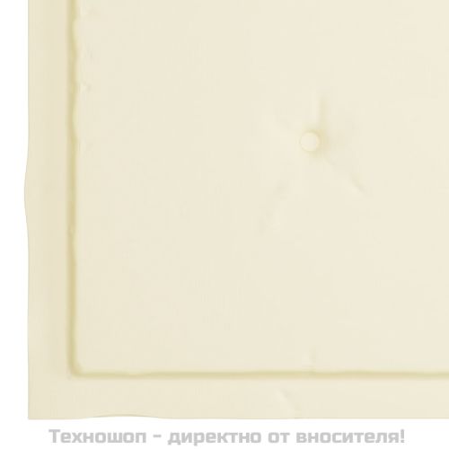 Стифиращи градински столове с възглавници 6 бр тик масив