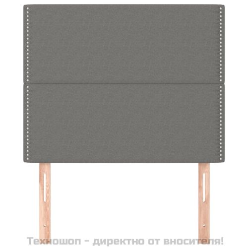 Табла за легло, тъмносива, 100x5x118/128 см, плат