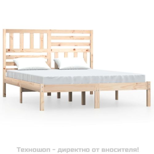 Рамка за легло, 135x190 см, Double, бор масив