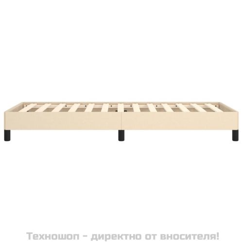 Рамка за легло без матрак, кремава, 100x200 см, плат