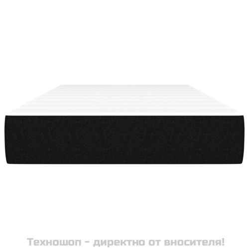Матрак за легло с покет пружини средна твърдост черен 90x200x20 см плат