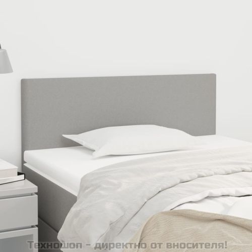 Горна табла за легло, светлосива, 100x5x78/88 см, плат