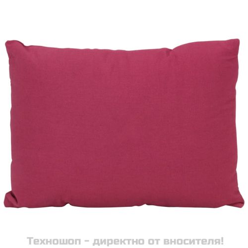 Комплект декоративни възглавници от 7 части, розов, плат