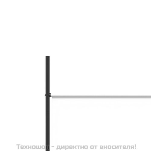 Параван за стая, 5 панела, бял, 250x200 см, текстил