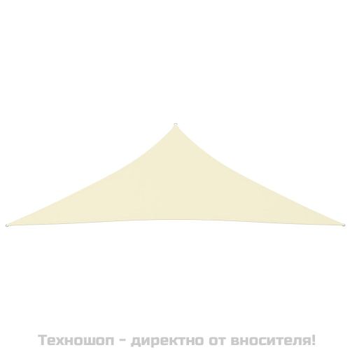 Платно-сенник, Оксфорд плат, триъгълно, 2,5x2,5x3,5 м, кремаво