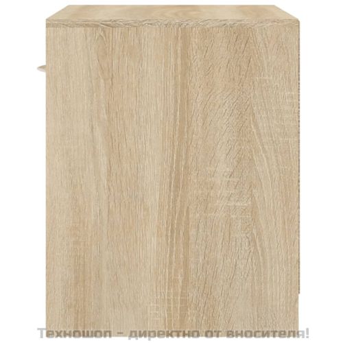 Нощно шкафче с чекмедже, 2 бр, цвят дъб