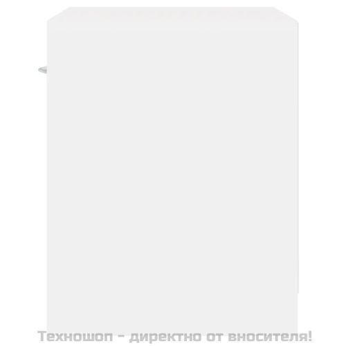 Нощни шкафче с чекмедже, 2 бр, бяло