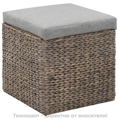 Комплект от 2 табуретки, морска трева, сиви