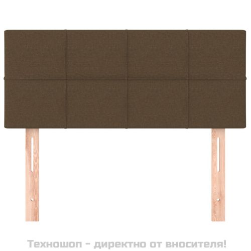 Горна табла за легло, тъмнокафява, 90x5x78/88 см, плат