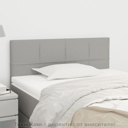 Горна табла за легло, светлосива, 100x5x78/88 см, плат