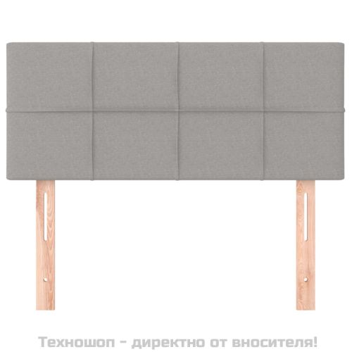 Горна табла за легло, светлосива, 100x5x78/88 см, плат