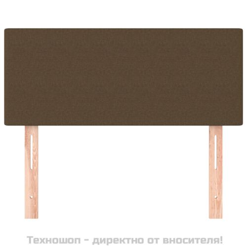 Горна табла за легло, тъмнокафява, 100x5x78/88 см, плат