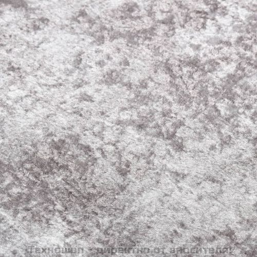 Килим, миещ се, сив, 80x300 см