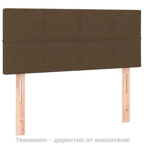 Горна табла за легло, тъмнокафява, 100x5x78/88 см, плат