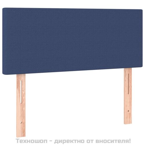 Горна табла за легло, синя,100x5x78/88 см, плат