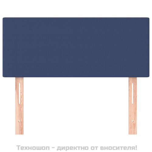 Горна табла за легло, синя,100x5x78/88 см, плат