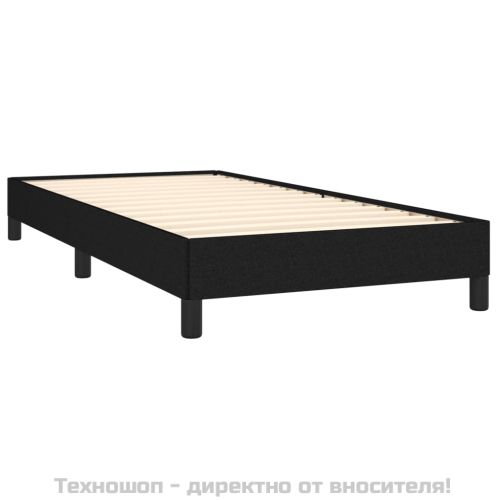 Рамка за легло без матрак, Черно, 90x200 см, плат