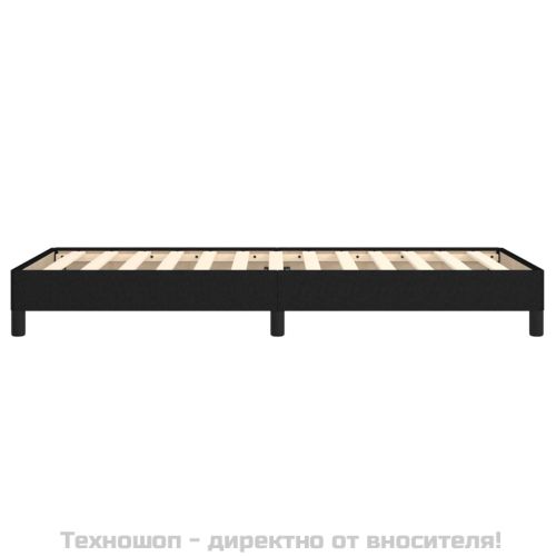 Рамка за легло без матрак, Черно, 90x200 см, плат