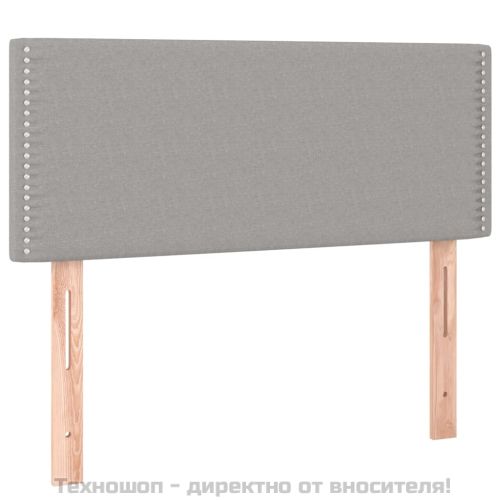 Горна табла за легло, светлосива, 90x5x78/88 см, плат