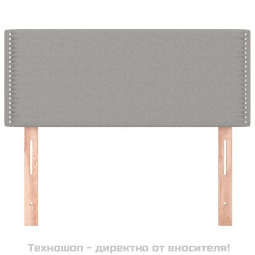 Горна табла за легло, светлосива, 90x5x78/88 см, плат
