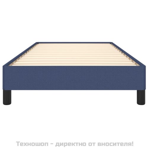 Рамка за легло без матрак, Синьо, 90x200 см, плат