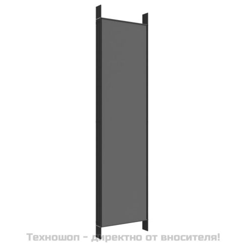 Параван за стая, 6 панела, антрацит, 300x200 cм, текстил