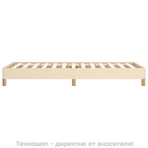Рамка за легло без матрак, кремава, 100x200 см, плат