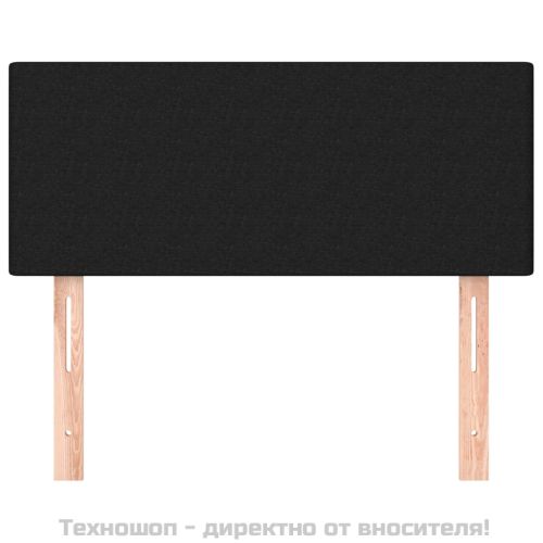 Горна табла за легло, черна, 100x5x78/88 см, плат