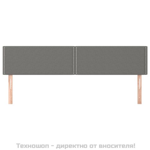 Табла за легло, тъмносива, 200x5x78/88 см, плат