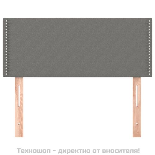 Горна табла за легло, тъмносива, 90x5x78/88 см, плат