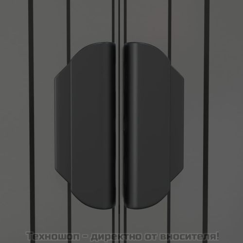 Градинска барака светлосива 192x772x223 см поцинкована стомана