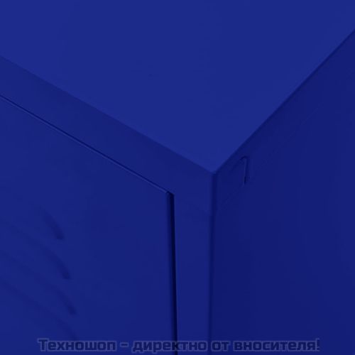 ТВ шкаф, нейви синьо, 105x35x50 см, стомана