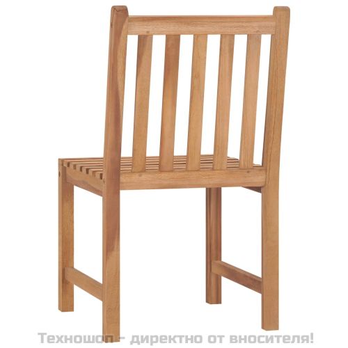 Градински комплект за хранене, 7 части, 200x100 см, масивно тиково дърво