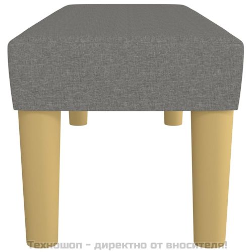 Пейка, тъмносива, 100x30x30 см, плат