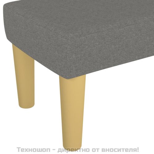 Пейка, тъмносива, 100x30x30 см, плат